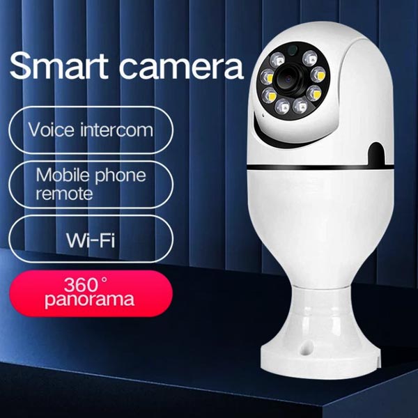 E27 Smart WiFi Bulb Camera with 360° View - Kenakati