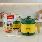 Prestige Plus 1000W electric multi cooker with non-stick inner pot and tempered glass lid